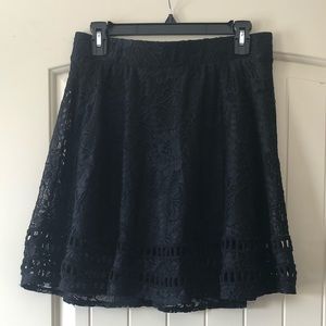 Xhilaration Black Lace Skirt- Medium